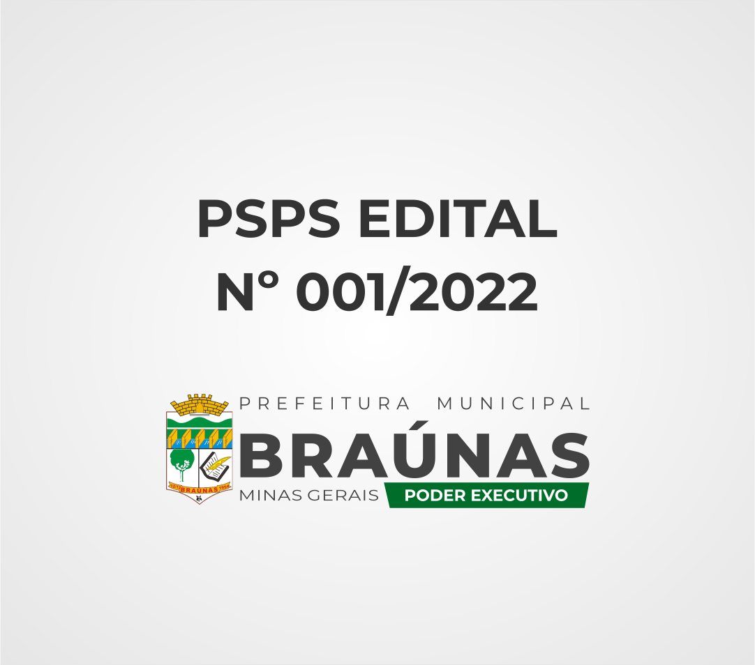 PSPS - EDITAL Nº 001/2022
