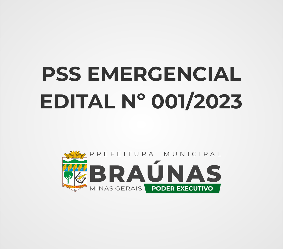 PSSE Emergencial - EDITAL 001/2023